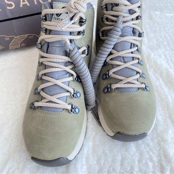 Forsake Womens Thatcher Mid Waterproof Hiking Boot, Green Ash, Size 8 - Picture 3 of 10